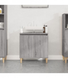 vidaXL Sink Cabinet Grey Sonoma 58x33x60 cm Engineered Wood