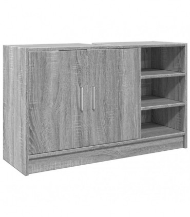 vidaXL Sink Cabinet Grey Sonoma 90x29x55 cm Engineered Wood