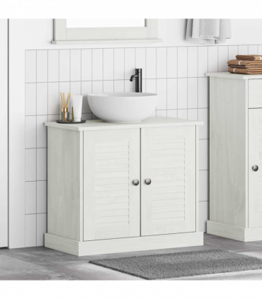 vidaXL Sink Cabinet with Shelf VIGO Antique white 67.5 x 34 x 59 cm