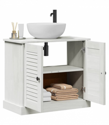 vidaXL Sink Cabinet with Shelf VIGO Antique white 67.5 x 34 x 59 cm