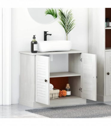 vidaXL Sink Cabinet with Shelf VIGO Antique white 67.5 x 34 x 59 cm
