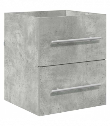 vidaXL Sink cabinet Concrete Grey 38.5 x 41 x 48 cm Engineered Wood