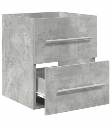vidaXL Sink cabinet Concrete Grey 38.5 x 41 x 48 cm Engineered Wood