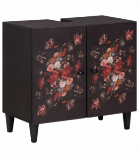 vidaXL Sink cabinet Multicolour 62 x 33 x 58 cm Solid Mango Wood