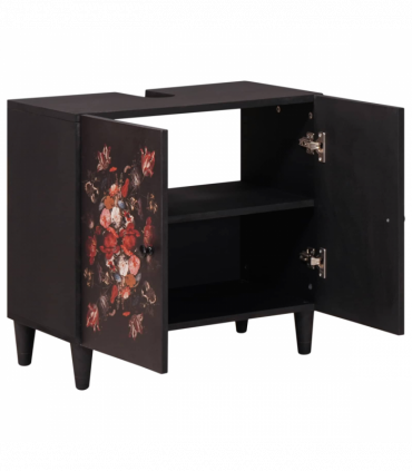 vidaXL Sink cabinet Multicolour 62 x 33 x 58 cm Solid Mango Wood