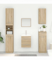 vidaXL Sink cabinet Sonoma Oak 38.5 x 41 x 48 cm Engineered Wood