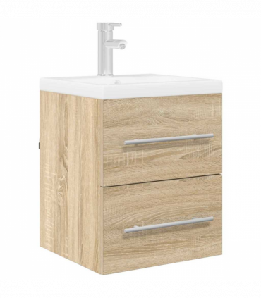 vidaXL Sink cabinet Sonoma Oak 38.5 x 41 x 48 cm Engineered Wood