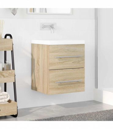 vidaXL Sink cabinet Sonoma Oak 38.5 x 41 x 48 cm Engineered Wood
