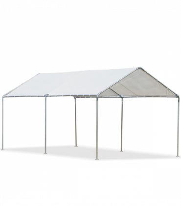 3m x 6m Heavy Duty Galvanized Steel Frame Canopy Vehicle Shelter White
