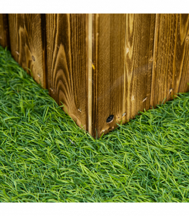 Plant Pot Natural Wood Colour Fir 80L x 33W x 30H cm Easy Assembly Durable