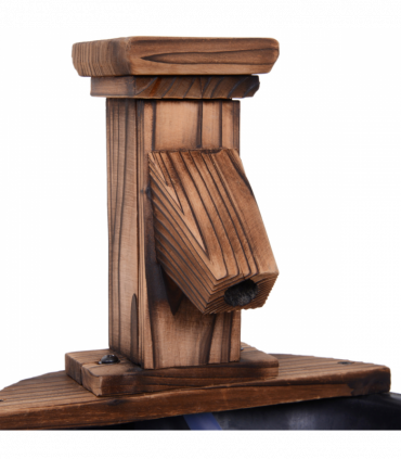 Wood Barrel Pump Patio Water Fountain Water Feature Electric Garden