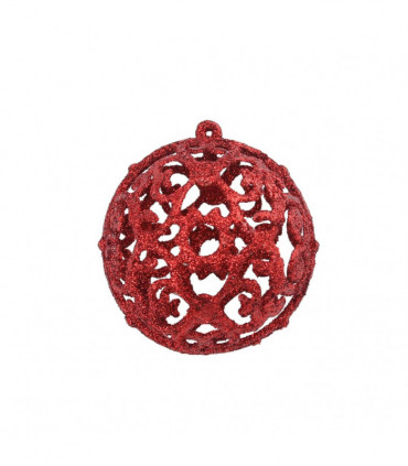 100 Piece Christmas Ball Set 3/4/6 cm Red