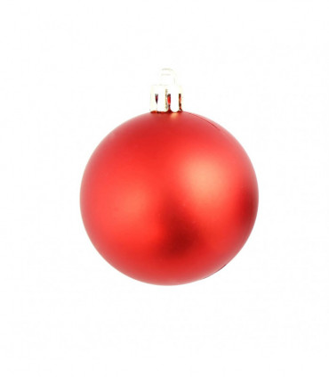 100 Piece Christmas Ball Set 3/4/6 cm Red