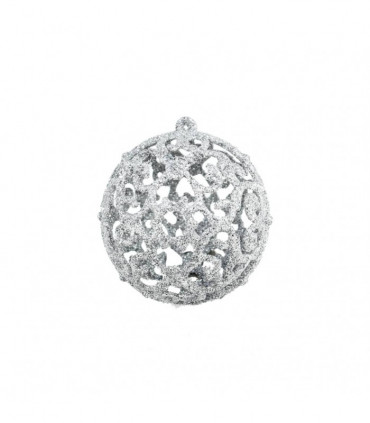 100 Piece Christmas Ball Set 3/4/6 cm Silver