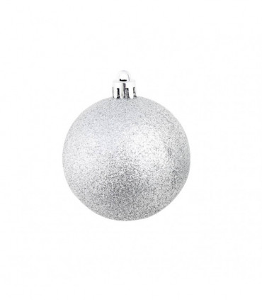 100 Piece Christmas Ball Set 3/4/6 cm Silver