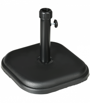 11kg Concrete Garden Parasol Base, Square Outdoor Table Umbrella Stand Holder