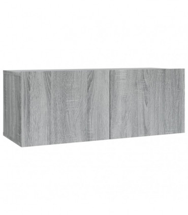 2 Piece TV Cabinet Set Grey Sonoma Engineered Wood