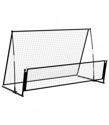 2 in 1 Soccer Rebounder Football Goal 202x104x120 cm Steel
