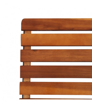 2 pcs Reclining Garden Chairs Solid Acacia Wood