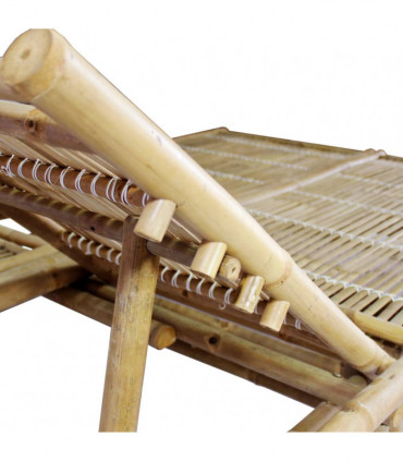 2-Person Sun Lounger Bamboo