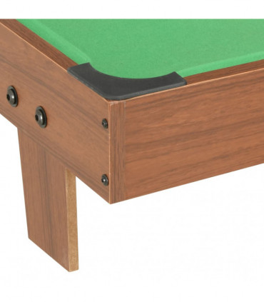 3 Feet Mini Pool Table 92x52x19 cm Brown and Green