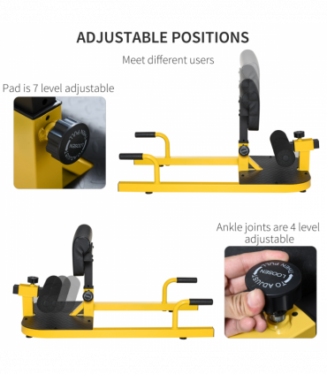 3 IN 1 Squat Machine Sit Up Push Up Gym Work Out Leg Exercise Adjustable