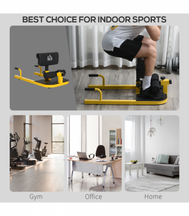 3 IN 1 Squat Machine Sit Up Push Up Gym Work Out Leg Exercise Adjustable