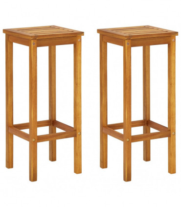 3 Piece Balcony Bar Set Solid Acacia Wood