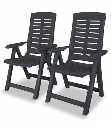 3 Piece Bistro Set Plastic Anthracite