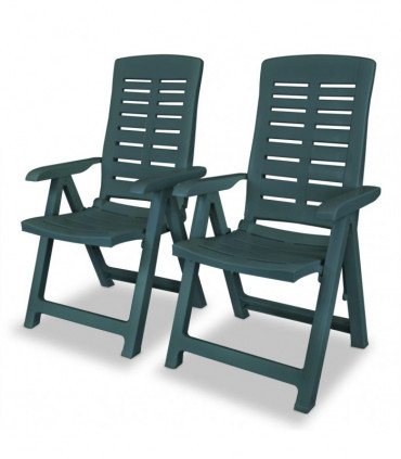 3 Piece Bistro Set Plastic Green
