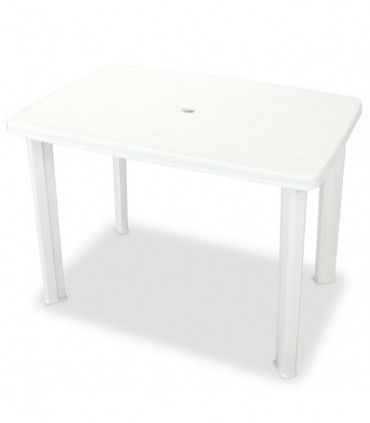 3 Piece Bistro Set Plastic White