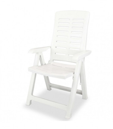 3 Piece Bistro Set Plastic White