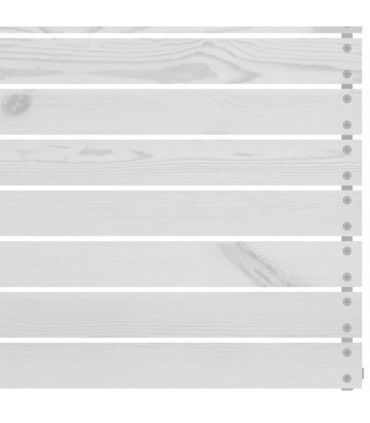 3 Piece Garden Lounge Set Solid Pinewood White