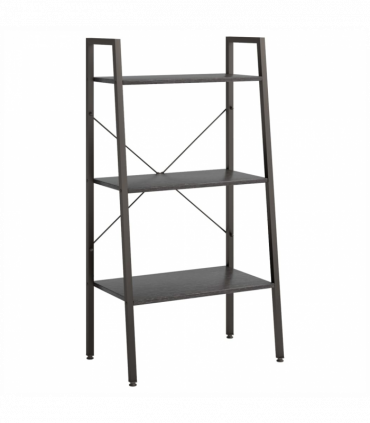 3-Tier Standing Shelf Black 56x35x108 cm