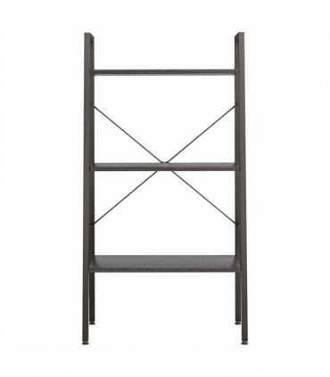 3-Tier Standing Shelf Black 56x35x108 cm