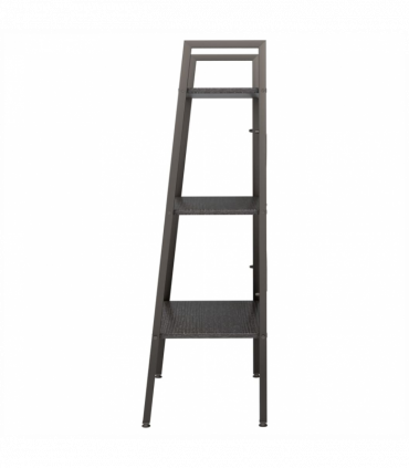 3-Tier Standing Shelf Black 56x35x108 cm