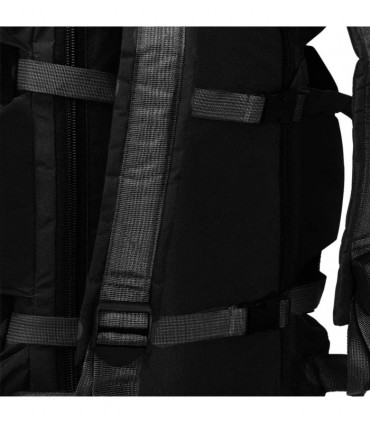3-in-1 Army-Style Duffel Bag 120 L Black