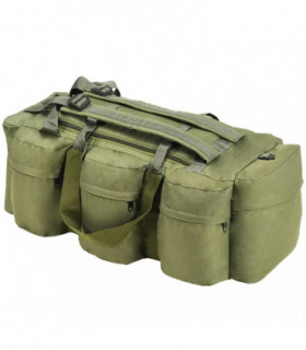 3-in-1 Army-Style Duffel Bag 120 L Olive Green