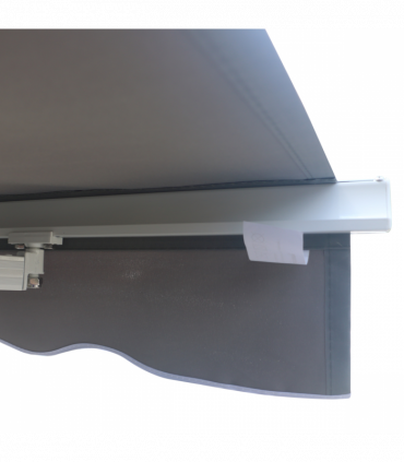 3x2.5m Manual Awning Canopy Sun Shade Shelter with Winding Handle, Grey