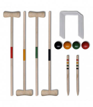 4 Player Wooden Croquet Set