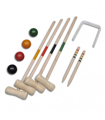 4 Player Wooden Croquet Set