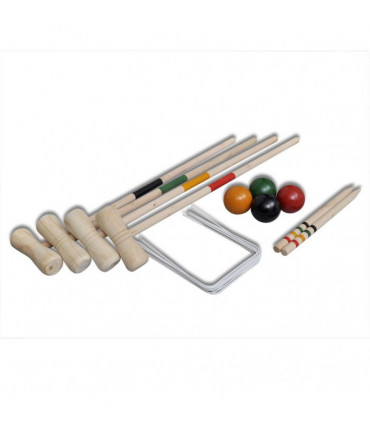 4 Player Wooden Croquet Set