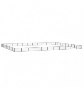 40-Panel Dog Playpen Black 100x50 cm Powder-coated Steel
