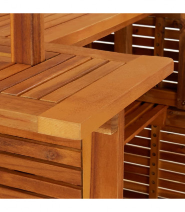 5 Piece Garden Bar Set Solid Wood Acacia