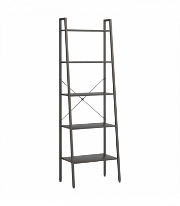 5-Tier Standing Shelf Black 56x35x174 cm