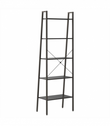 5-Tier Standing Shelf Black 56x35x174 cm