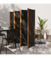 6-Panel Room Divider Black 420x180 cm