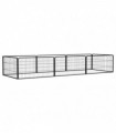 8-Panel Dog Playpen Black 100x50 cm Powder-coated Steel