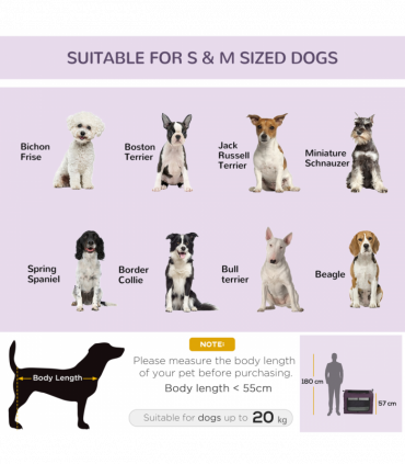 Mesh Purple 80cm Foldable Pet Carrier Cat Bag w/ Cushion, Small, Medium Dogs