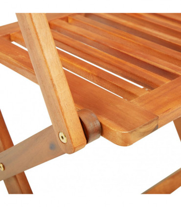 9 Piece Folding Outdoor Dining Set Solid Acacia Wood